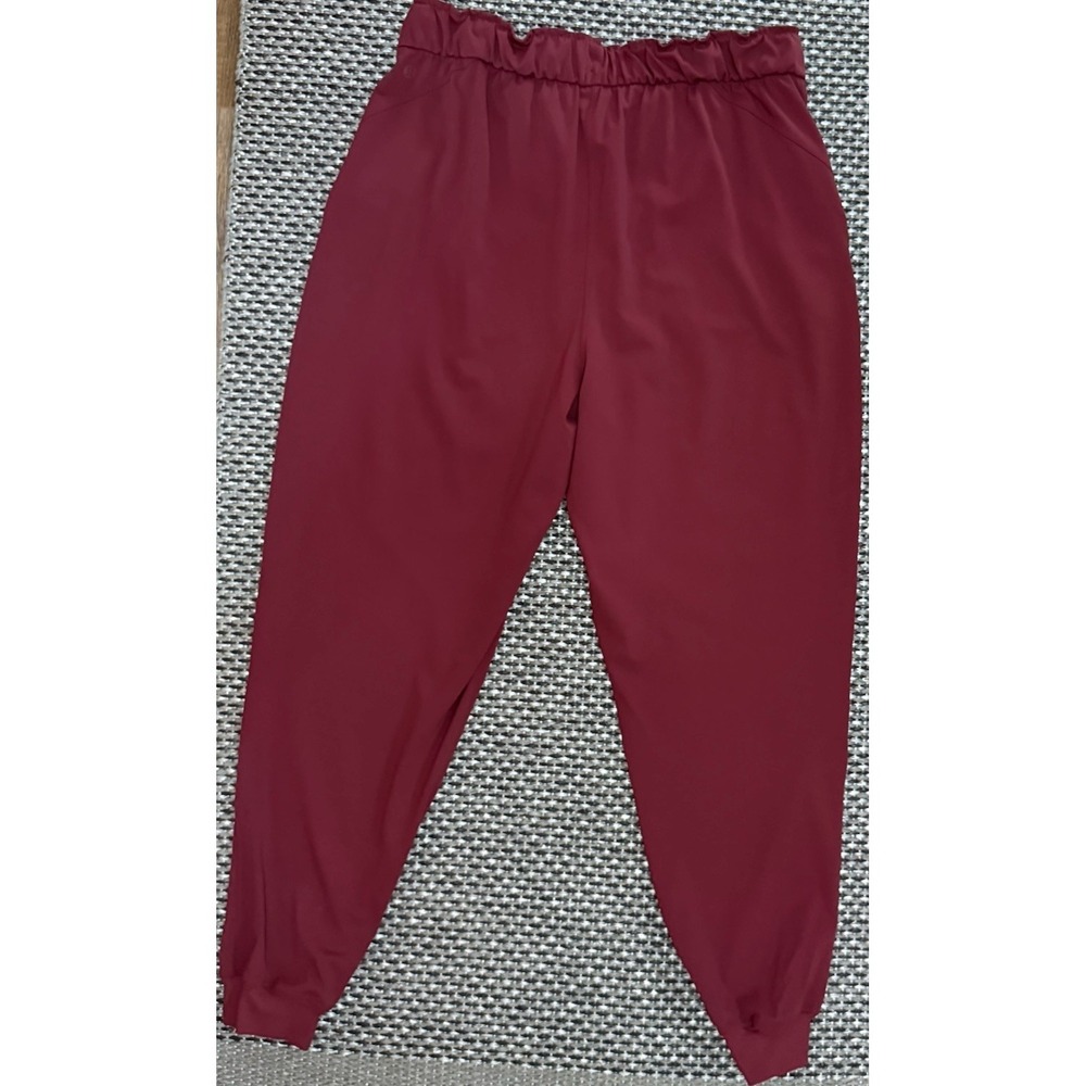 Lululemon Womens Stretch High-Rise Jogger Full Length Athleisure Red Merlot 12 - Picture 6 of 15